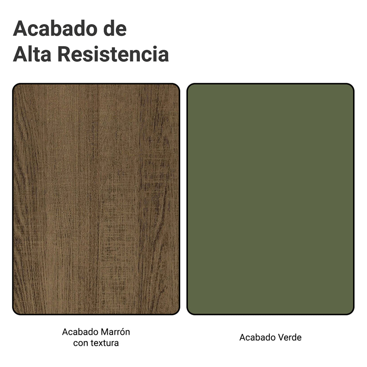 Rack de TV Vik Marrón y Verde 218x52cm para TV Hasta 80 Pulgadas con Cinco Cajones