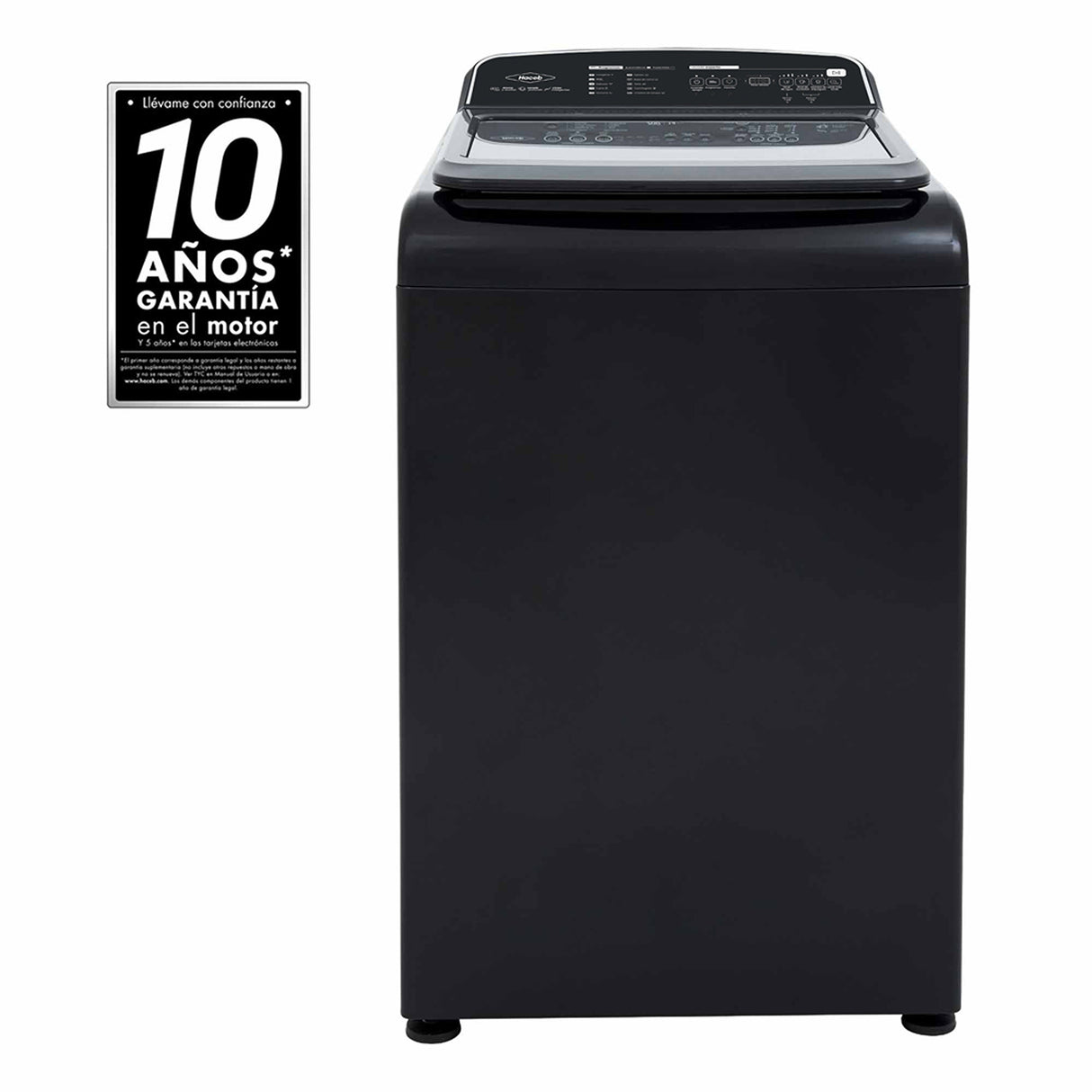 Lavadora Haceb Ivy Coal 62x107cm para 14 Kilogramos con 10 Funciones Preconfiguradas