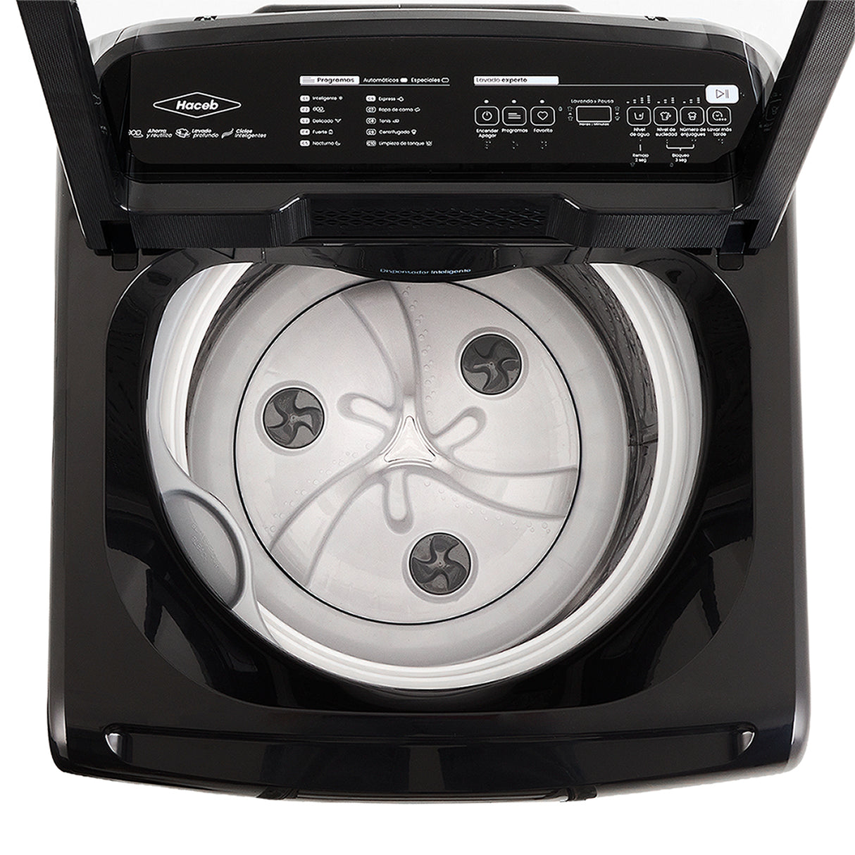 Lavadora Haceb Ivy Coal 62x107cm para 14 Kilogramos con 10 Funciones Preconfiguradas