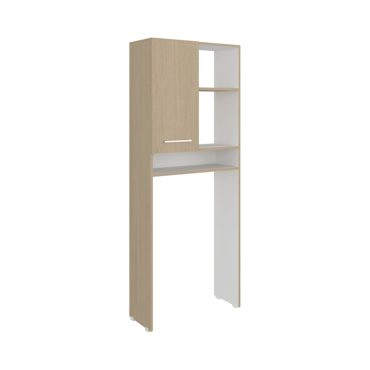 Ahorrador de Espacio para Baño Bath Cartagena y Blanco 63.1x160.8cm con Un Entrepaño
