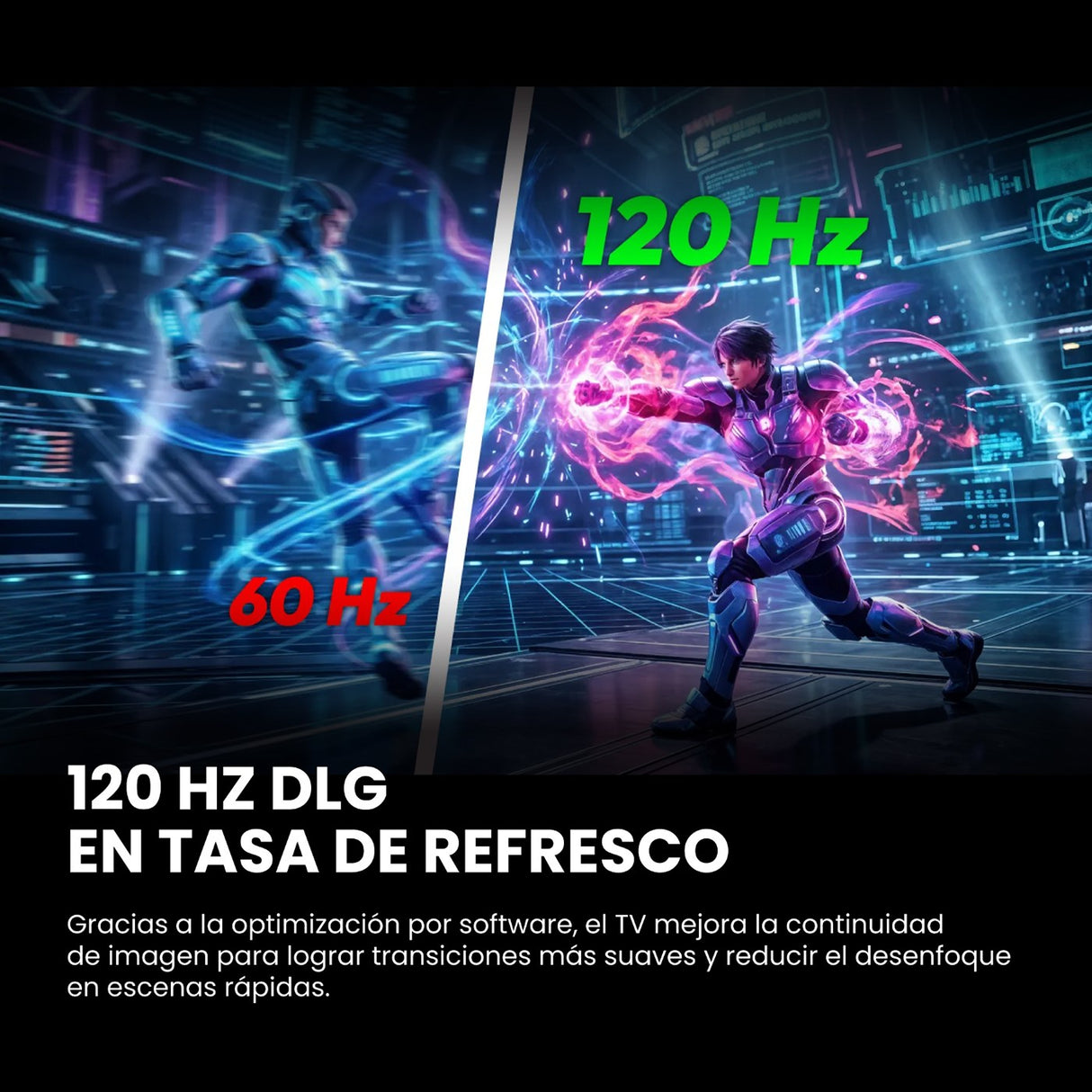 Televisor Smart Challenger Google Tv Negro 122.6x71.2cm de 55" Pulgadas 4K con Wifi Integrado y con Bluetooth