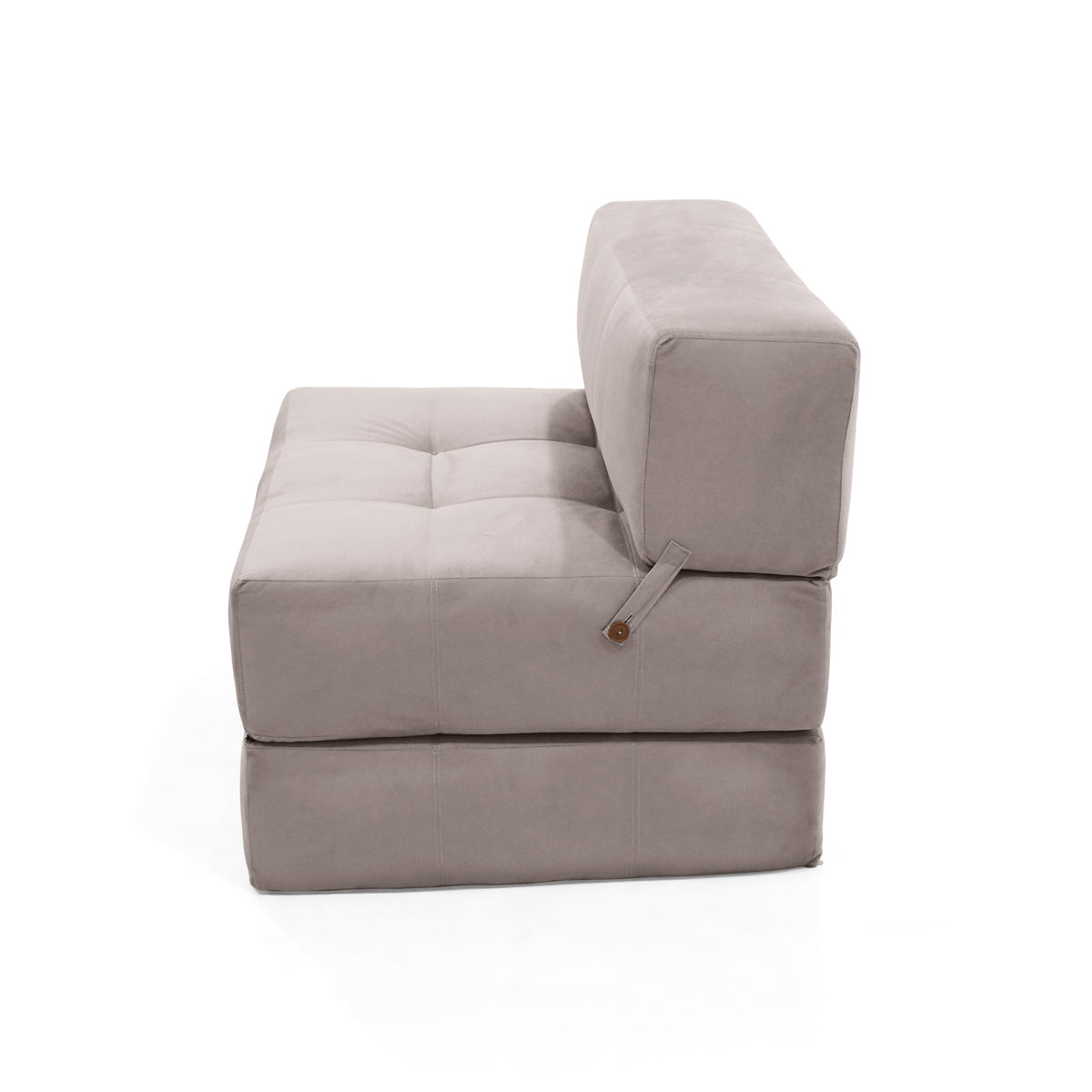 Sofá Cama Bosnia Taupe Denver 102x78cm de Un Puesto sin Apoya Brazos