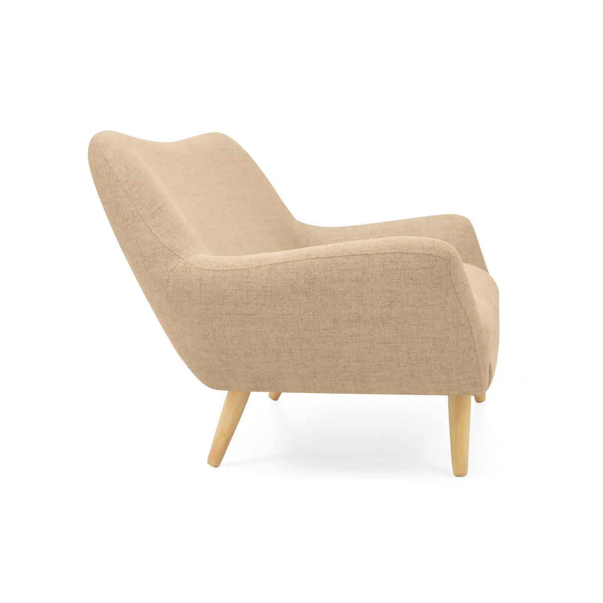 Sofá Cannes Beige Dicosta y Matiz Natural 136x85cm de Dos Puestos sin Apoya Brazos