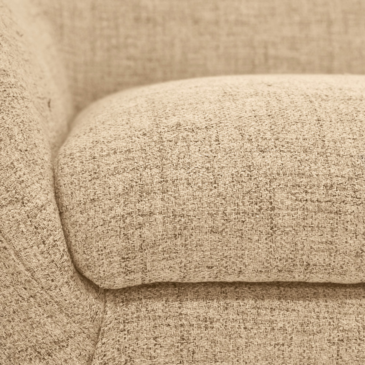 Sofá Cannes Beige Dicosta y Matiz Natural 136x85cm de Dos Puestos sin Apoya Brazos