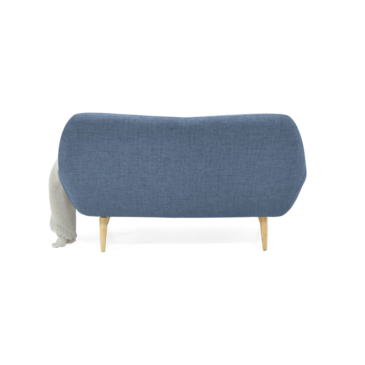 Sofá Cannes Índigo Dicosta y Matiz Natural 136x85cm de Dos Puestos sin Apoya Brazos