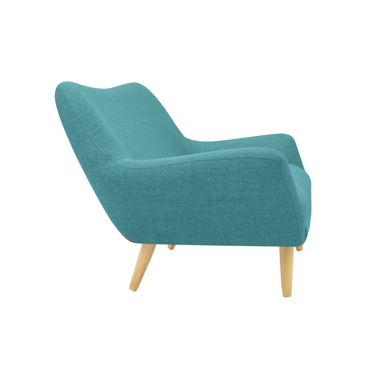 Sofá Cannes Petróleo Eureka y Matiz Natural 136x85cm de Dos Puestos sin Apoya Brazos