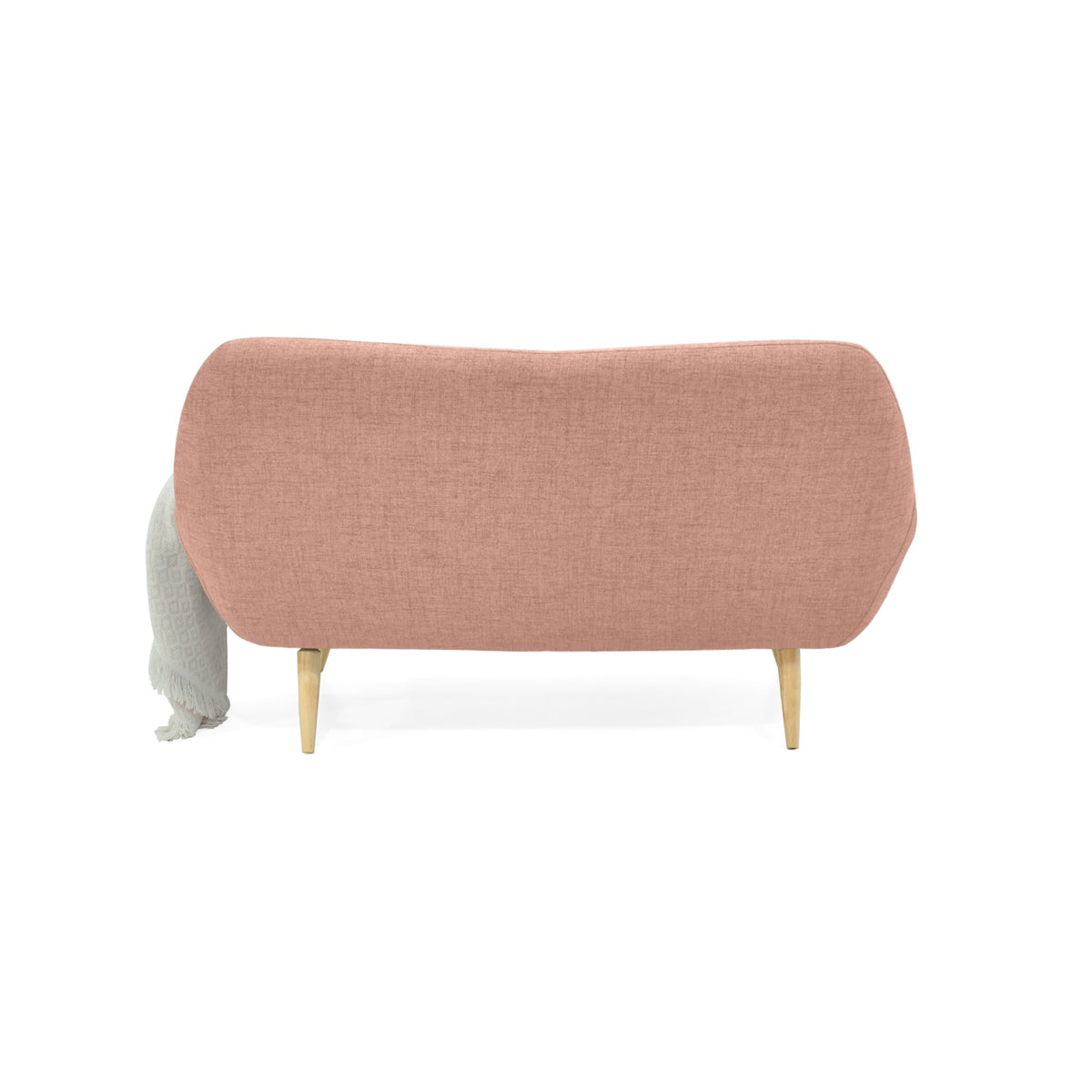 Sofá Cannes Salmón Dicosta y Matiz Natural 136x85cm de Dos Puestos con Apoya Brazos