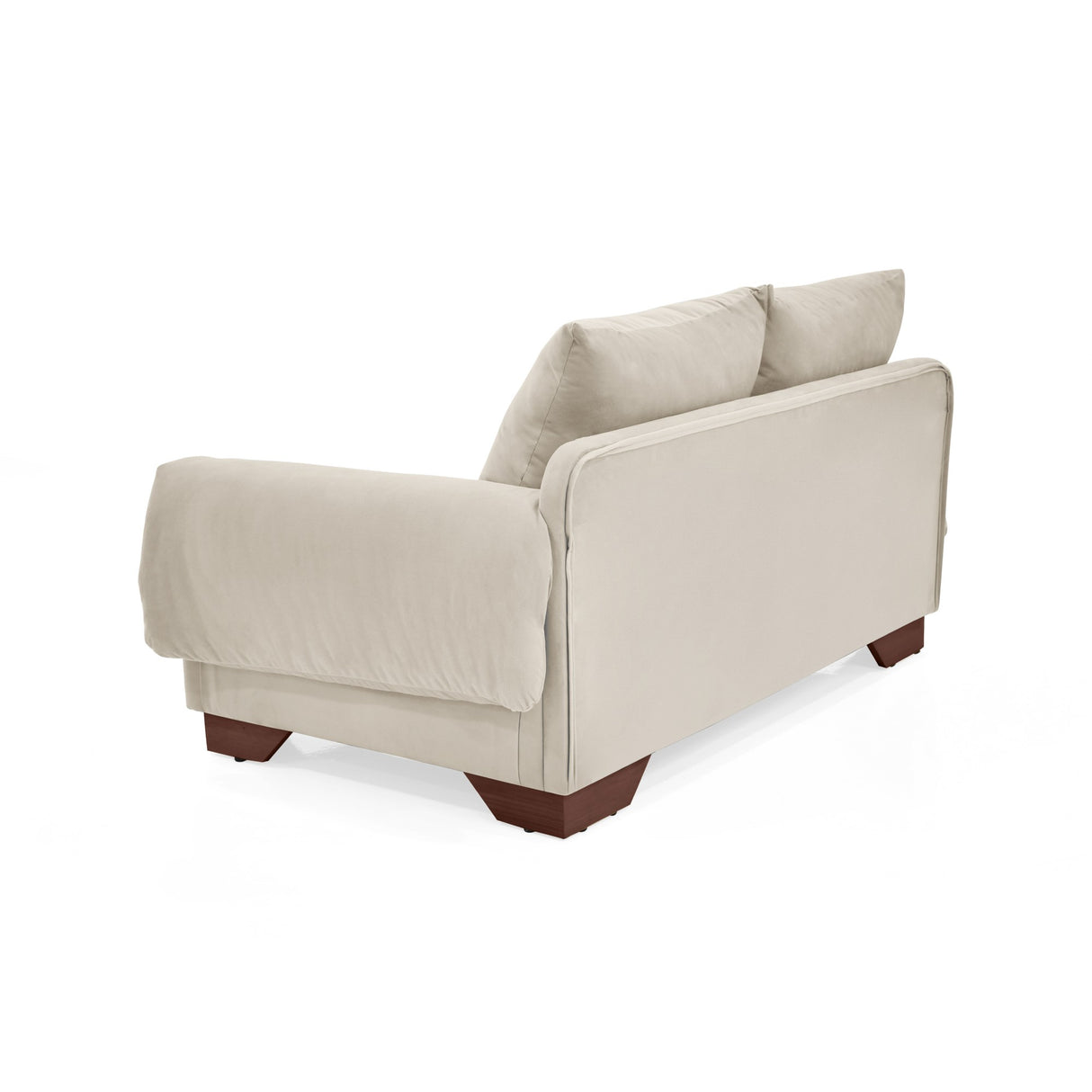 Sofá Daytona Taupe Denver y Matiz Caramelo 150x80cm de Dos Puestos sin Apoya Brazos