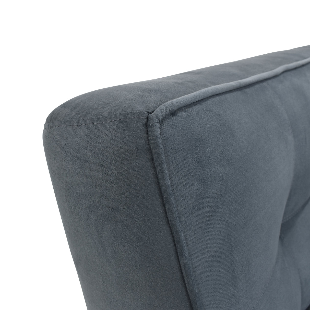 Sofá Cama Gales Gris Denver y Matiz Natural 180x84cm de Tres Puestos Reclinable sin Apoya Brazos