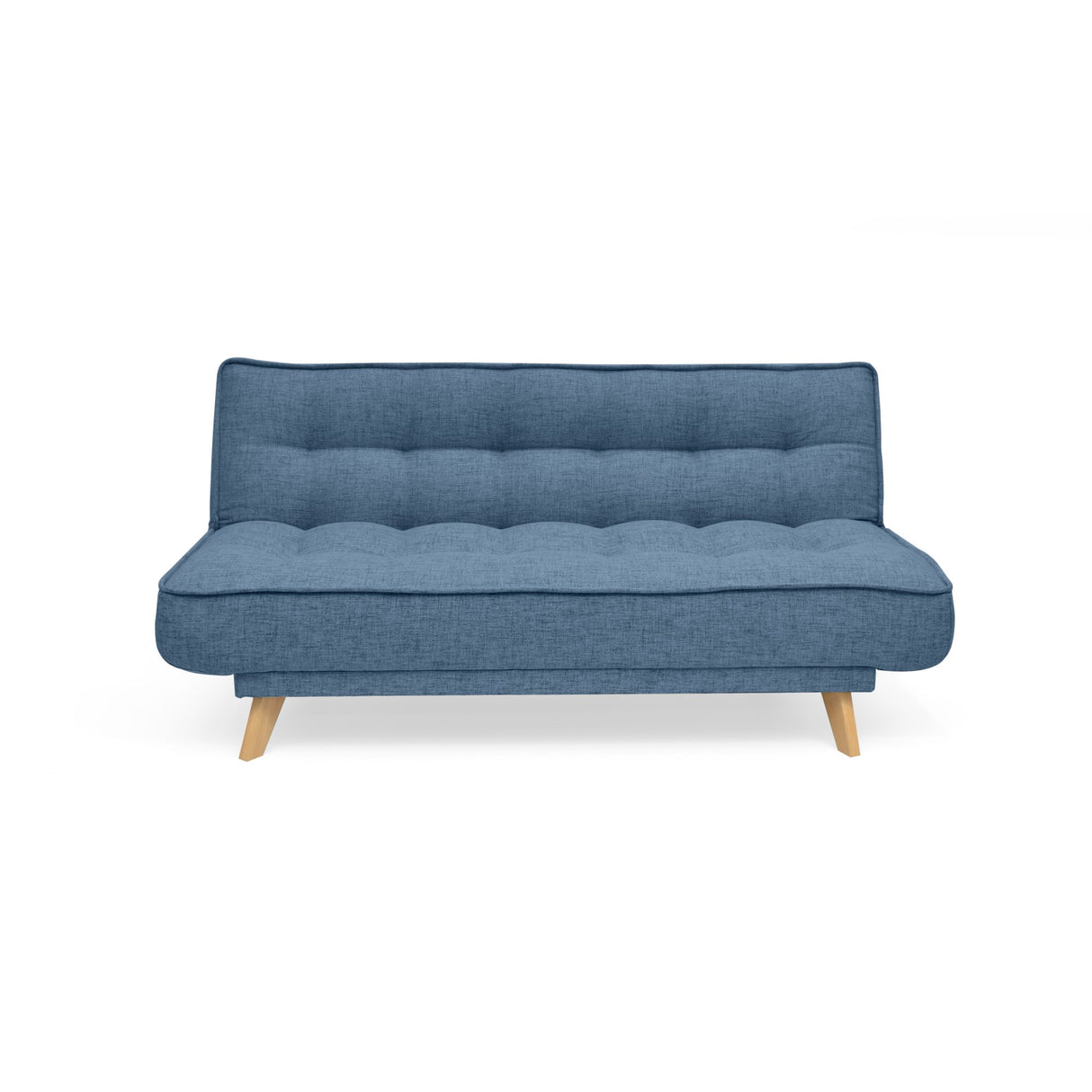 Sofá Cama Gales Índigo Dicosta y Matiz Natural 180x84cm de Tres Puestos Reclinable sin Apoya Brazos