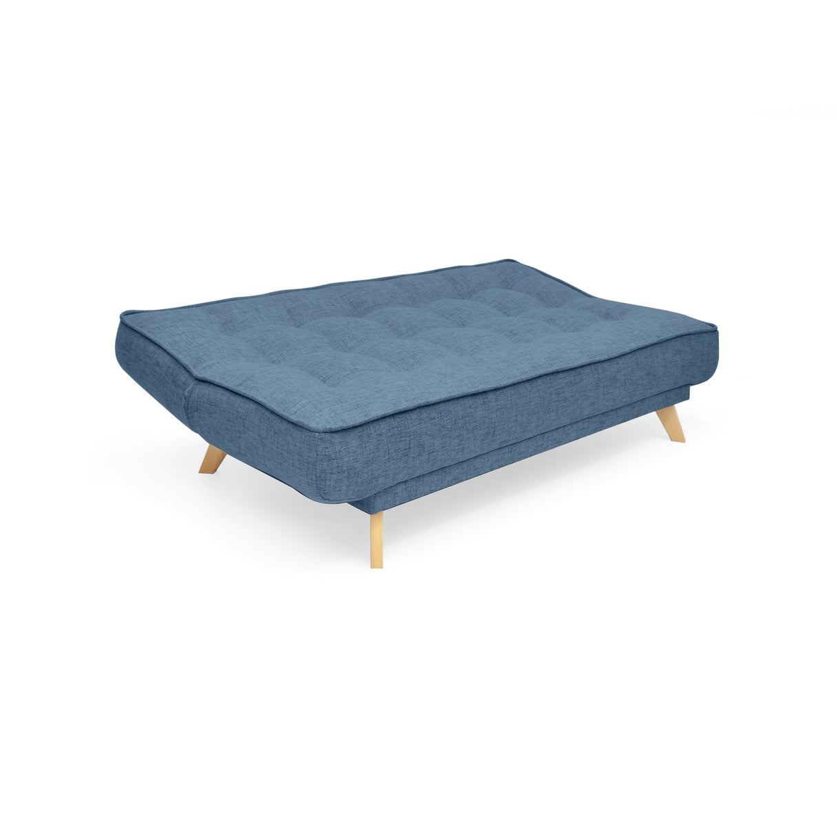 Sofá Cama Gales Índigo Dicosta y Matiz Natural 180x84cm de Tres Puestos Reclinable sin Apoya Brazos