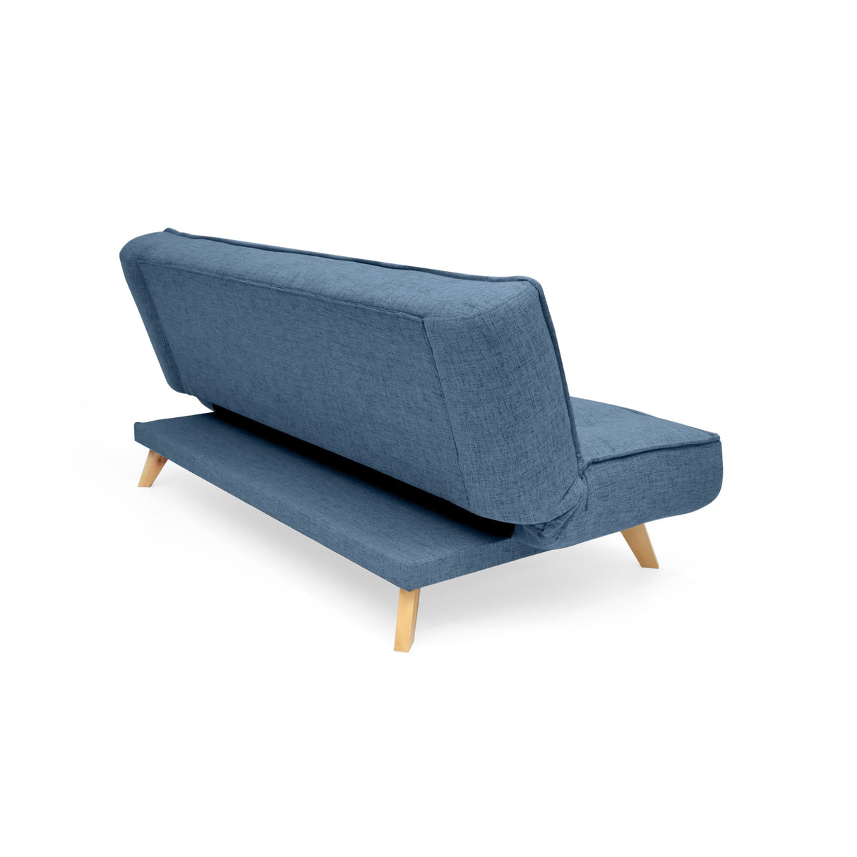 Sofá Cama Gales Índigo Dicosta y Matiz Natural 180x84cm de Tres Puestos Reclinable sin Apoya Brazos