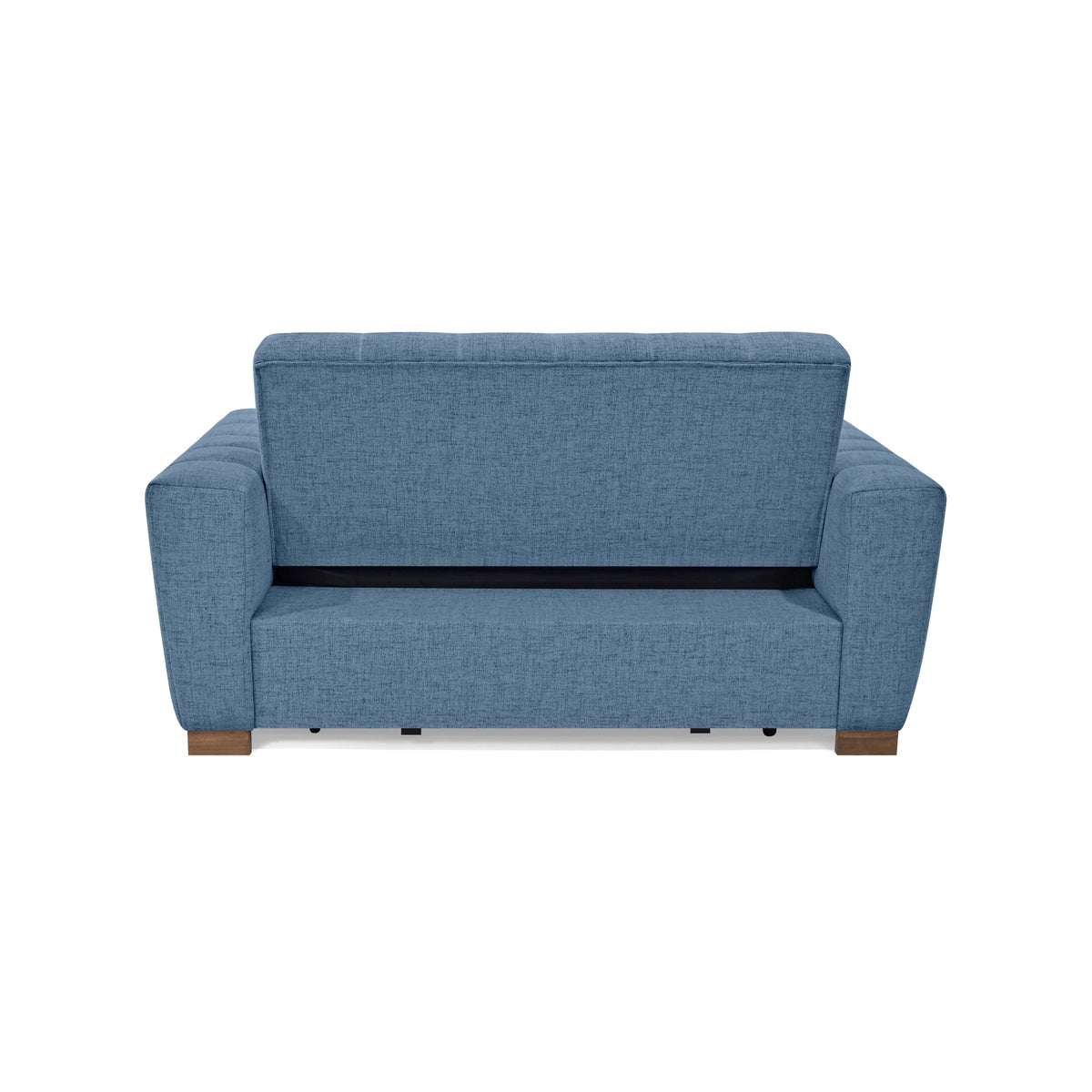 Sofá Cama Hannover Índigo Dicosta y Matiz Caramelo 160x85cm de Dos Puestos Reclinable sin Apoya Brazos
