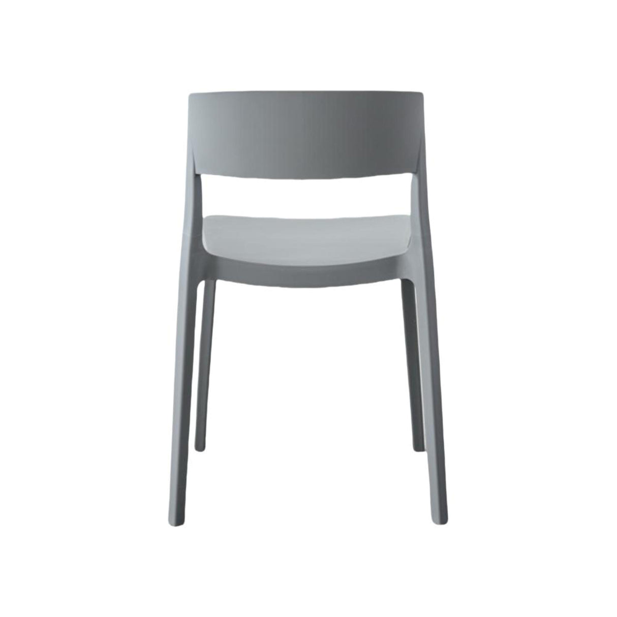 Silla para Exteriores Monaco Gris Oscuro 47x74cm con Espaldar y sin Apoya Brazos