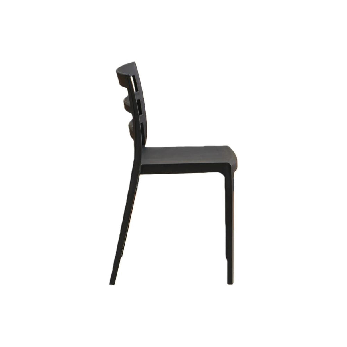 Silla para Exteriores New York Negro 39x79cm con Espaldar y sin Apoya Brazos