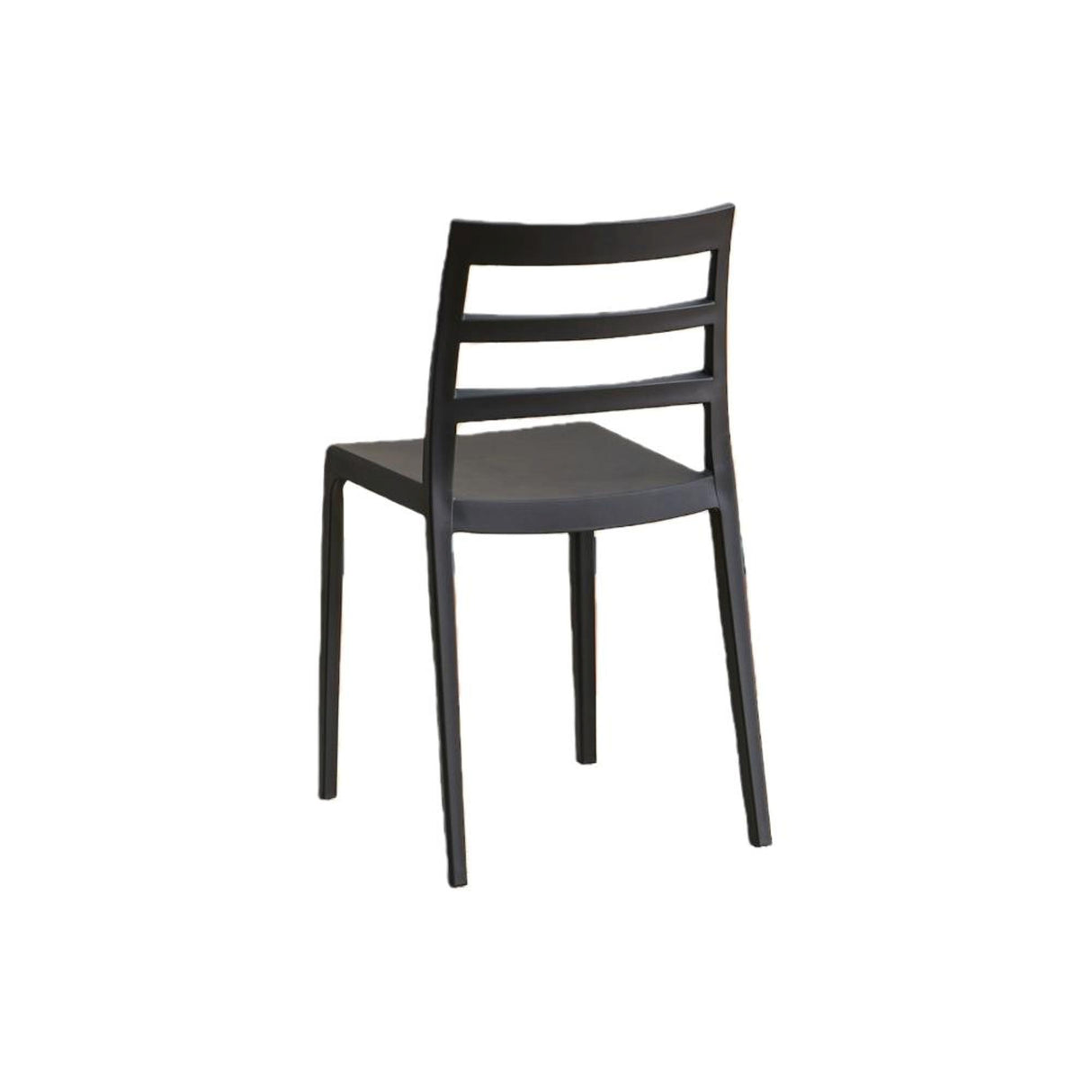 Silla para Exteriores New York Negro 39x79cm con Espaldar y sin Apoya Brazos