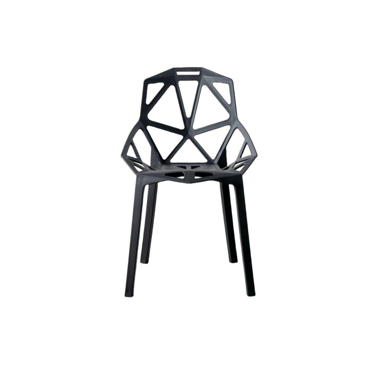Silla para Exteriores Roxy Negro 52x81cm con Espaldar y con Apoya Brazos