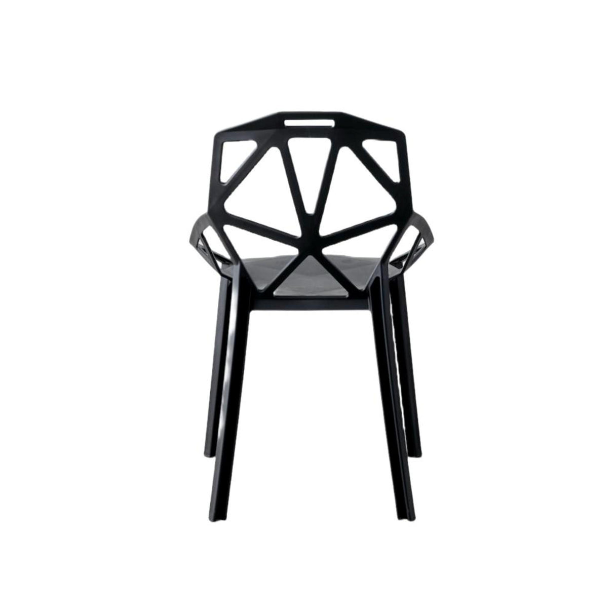 Silla para Exteriores Roxy Negro 52x81cm con Espaldar y con Apoya Brazos