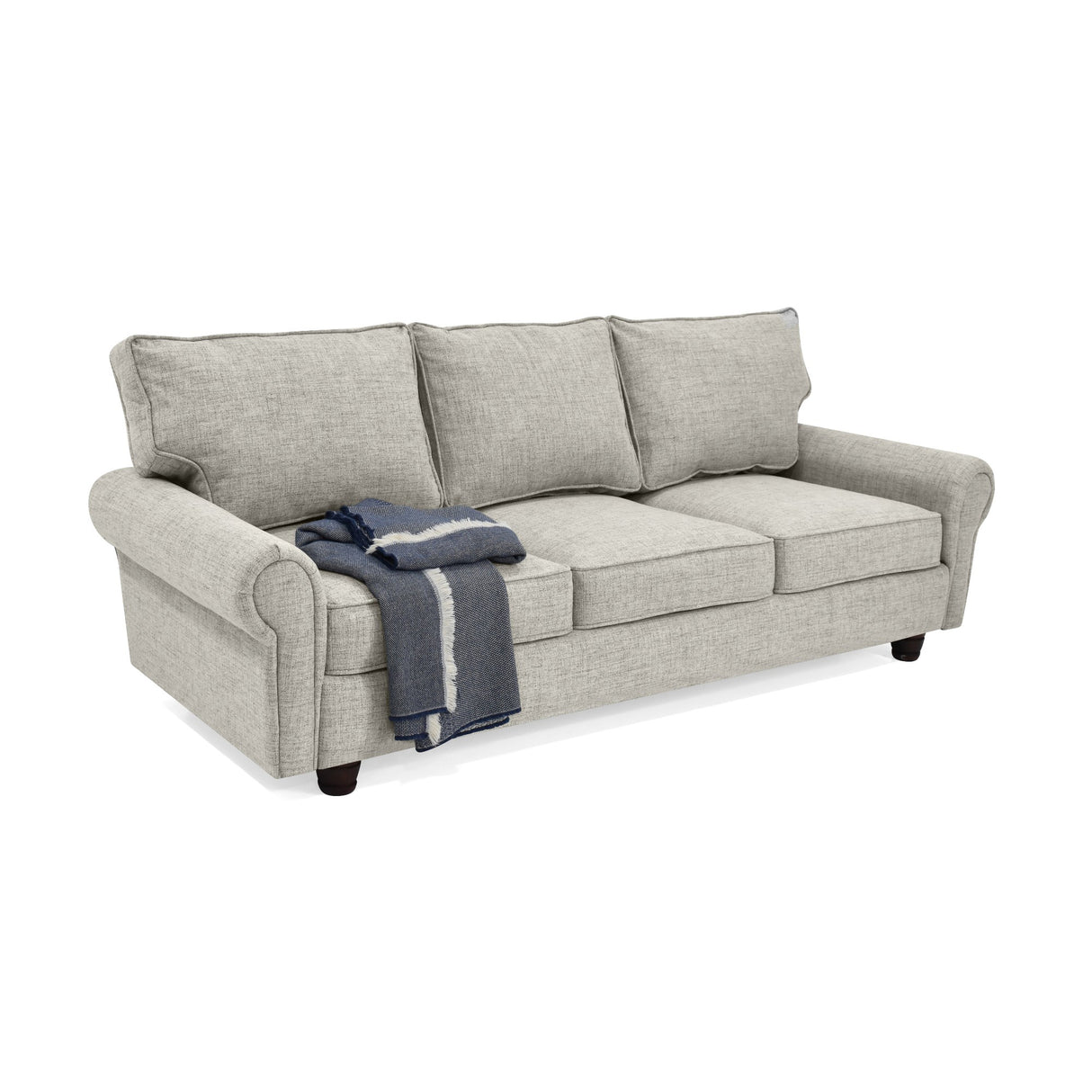 Sofá Lancaster Taupe Dicosta y Matiz Natural 217x80cm de Tres Puestos sin Apoya Brazos