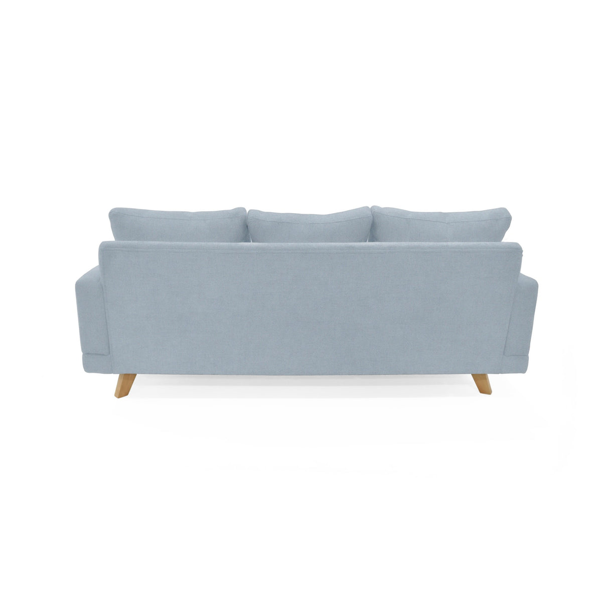 Sofá Lisboa Plata Eureka y Matiz Natural 192x85cm de Tres Puestos con Apoya Brazos