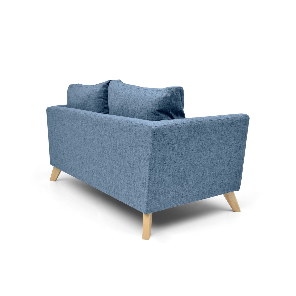 Sofá Montecarlo Índigo Dicosta y Matiz Natural 170x90cm de Tres Puestos con Apoya Brazos