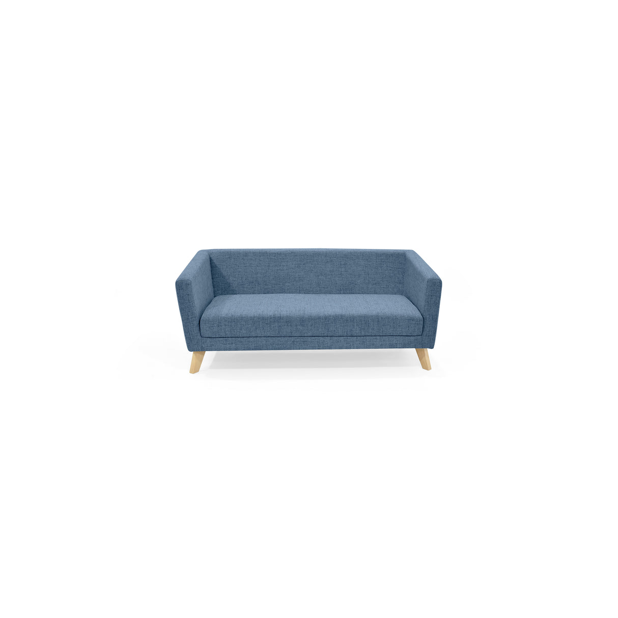 Sofá Montreal Índigo Dicosta y Matiz Natural 170x68cm de Tres Puestos sin Apoya Brazos