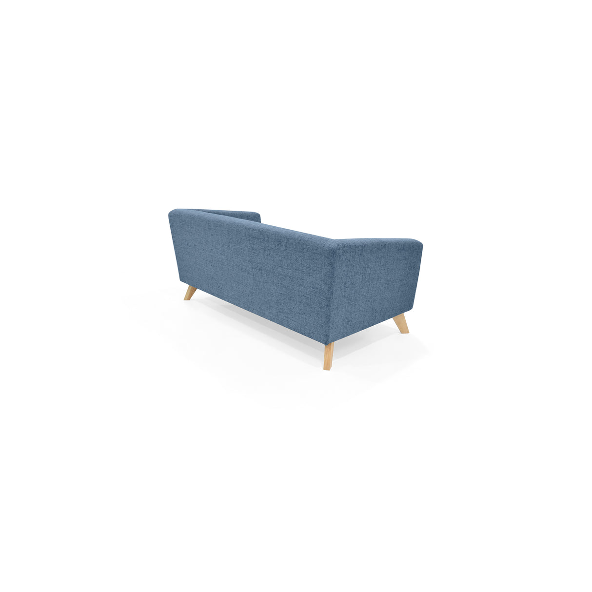 Sofá Montreal Índigo Dicosta y Matiz Natural 170x68cm de Tres Puestos sin Apoya Brazos