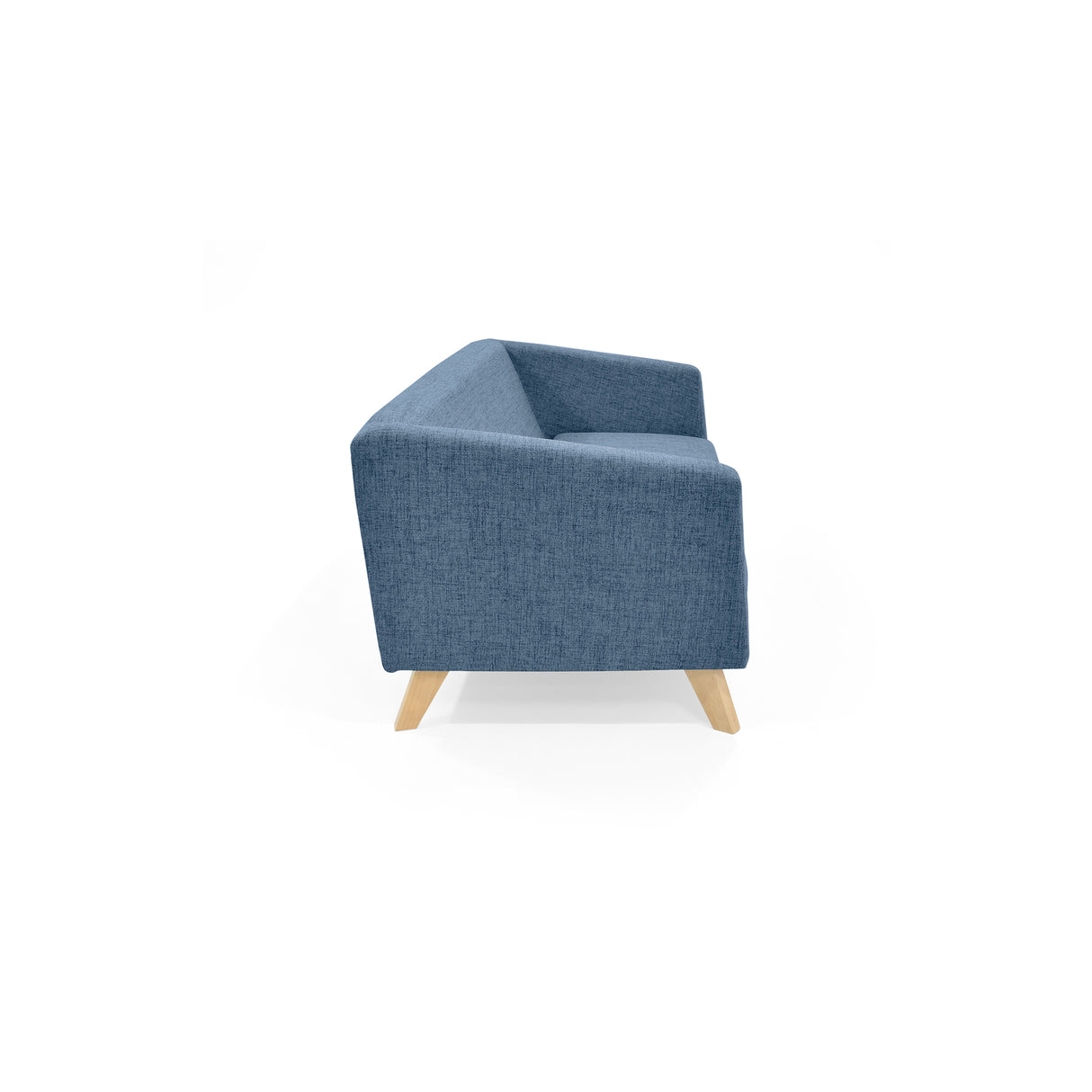 Sofá Montreal Índigo Dicosta y Matiz Natural 170x68cm de Tres Puestos sin Apoya Brazos