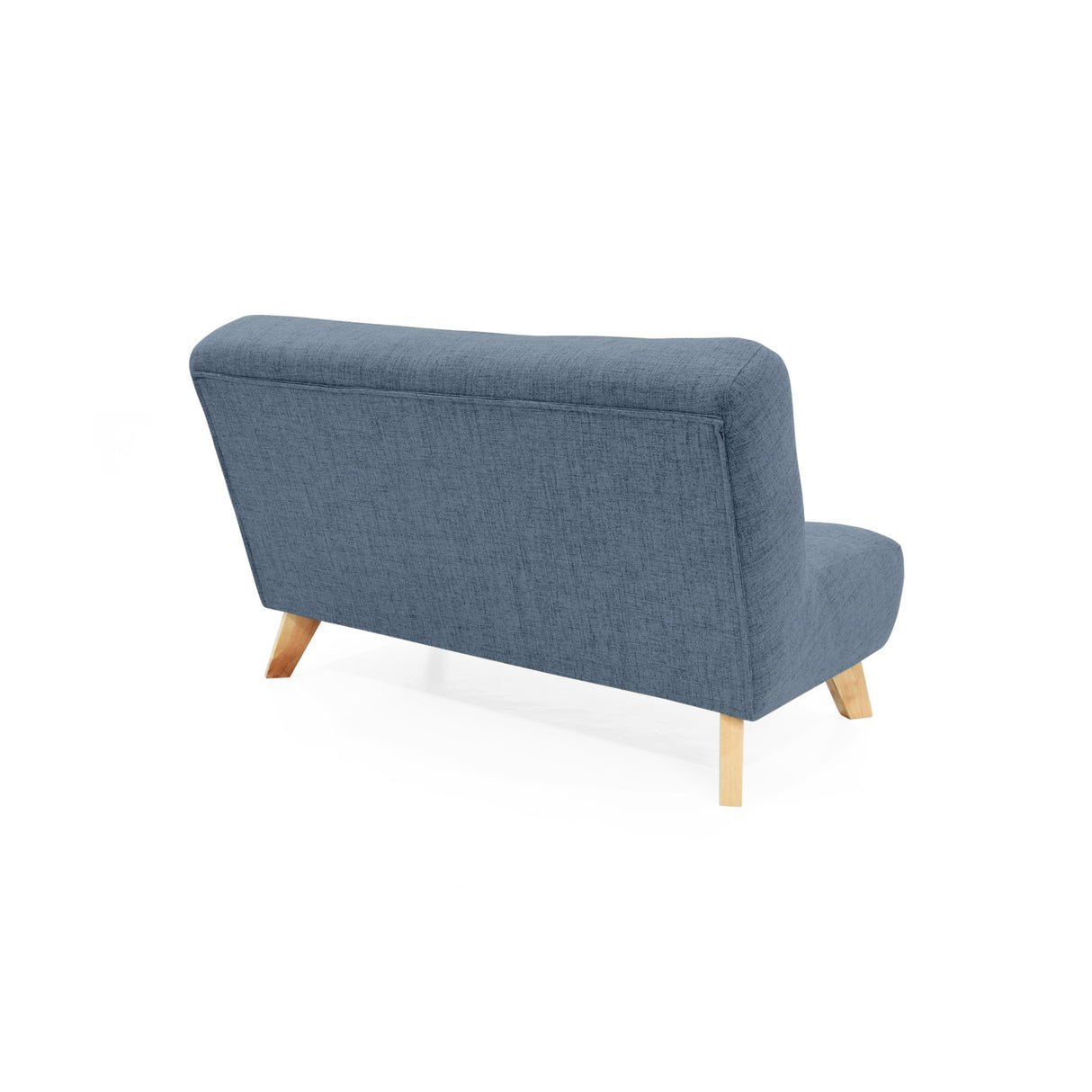 Sofá Navara Índigo Dicosta y Matiz Natural 121x82cm de Dos Puestos sin Apoya Brazos