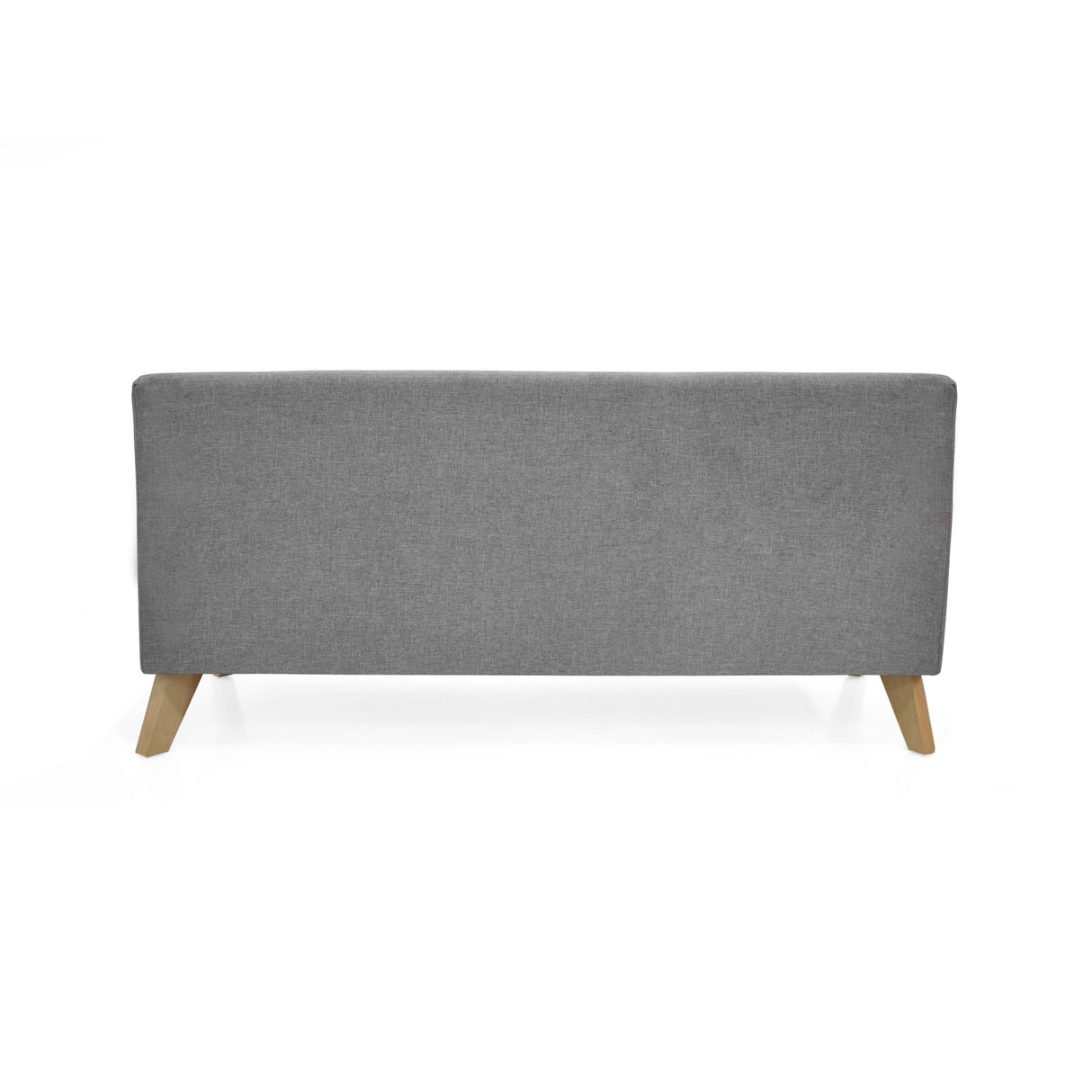 Sofá Oslo Gris Duster y Matiz Natural 150x70cm de Tres Puestos sin Apoya Brazos