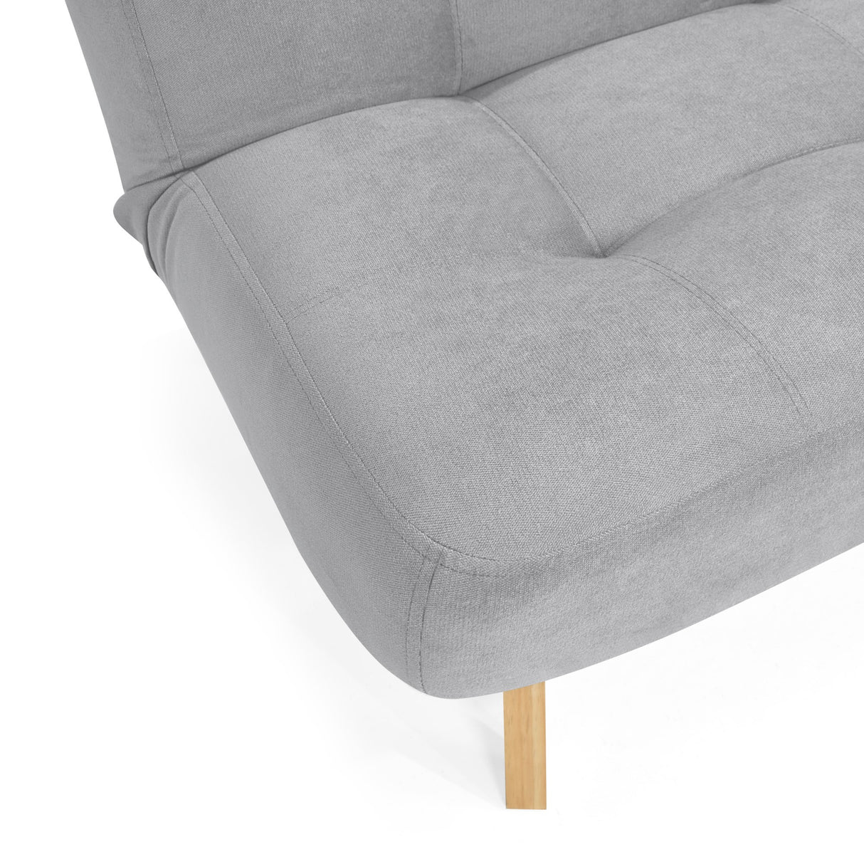 Sofá Cama Porto Plata Denver y Matiz Natural 182x85cm de Tres Puestos Reclinable sin Apoya Brazos