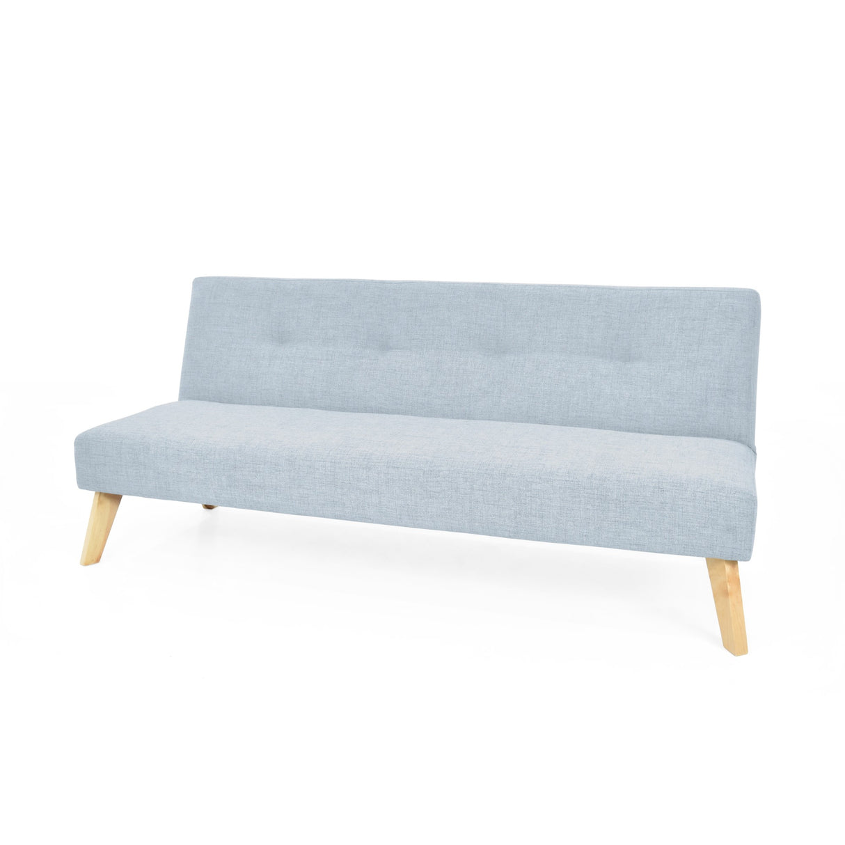 Sofá Cama Porto Plata Eureka y Matiz Natural 182x85cm de Tres Puestos Reclinable sin Apoya Brazos