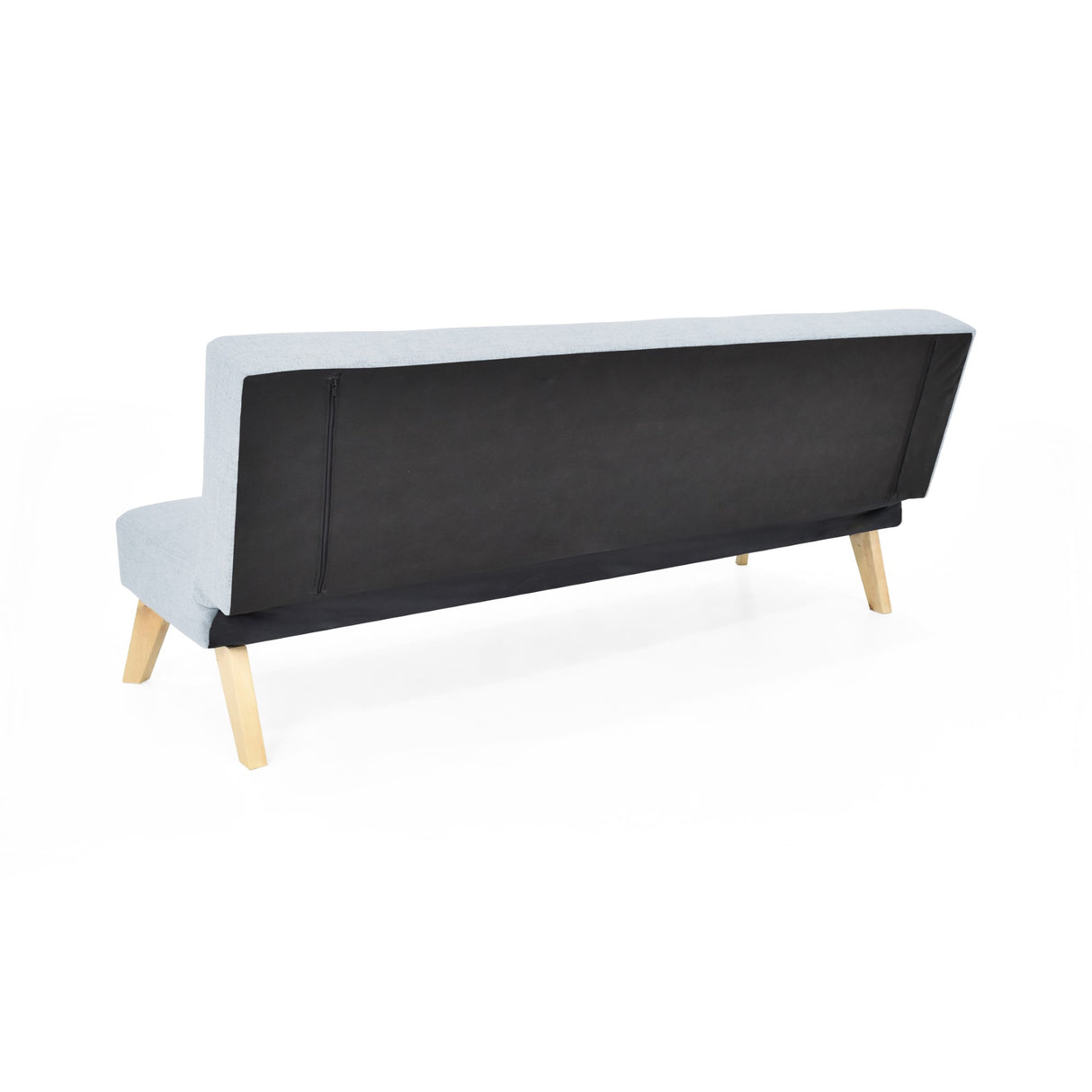 Sofá Cama Porto Plata Eureka y Matiz Natural 182x85cm de Tres Puestos Reclinable sin Apoya Brazos