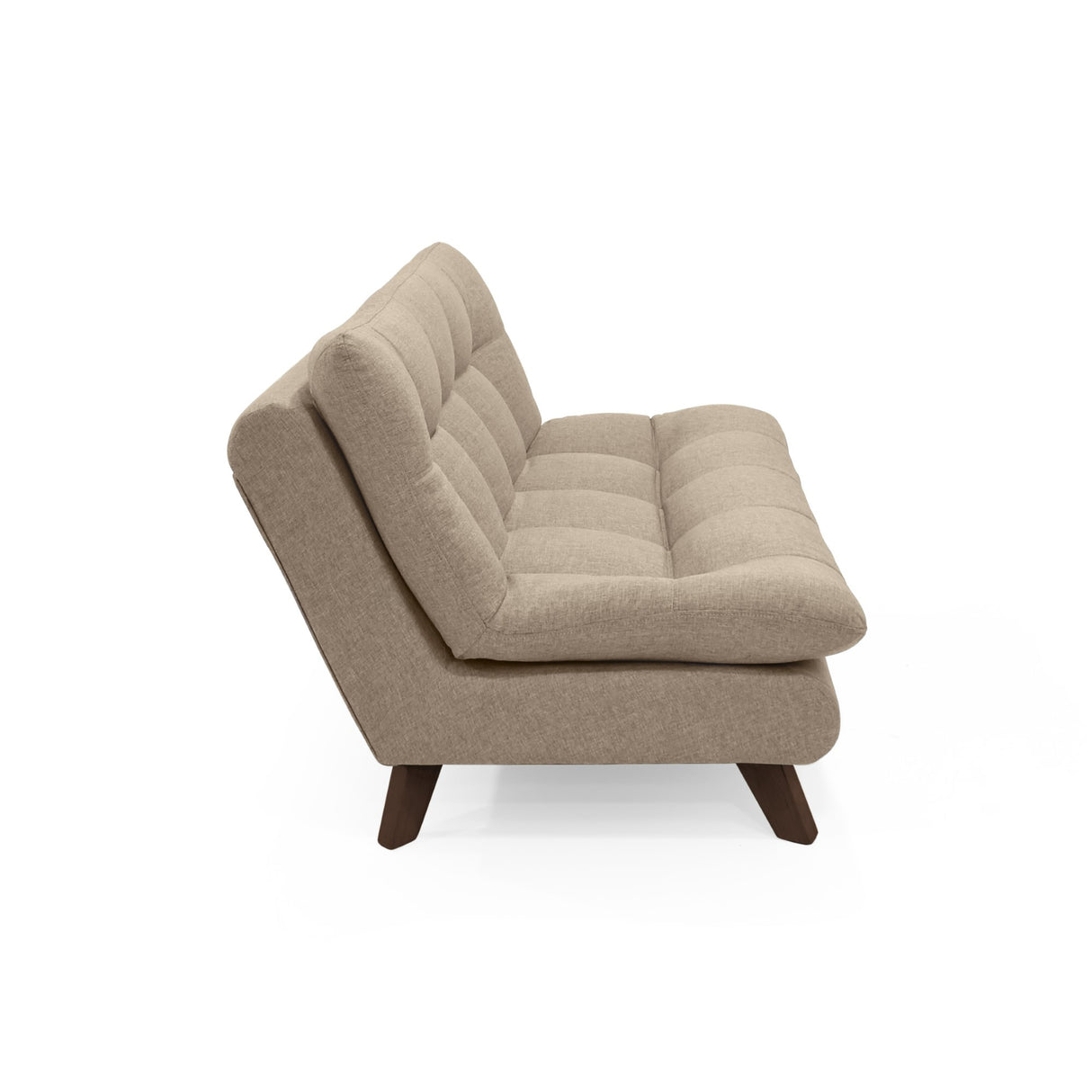 Sofá Toulouse Beige Duster y Matiz Caramelo 140x80cm de Dos Puestos sin Apoya Brazos