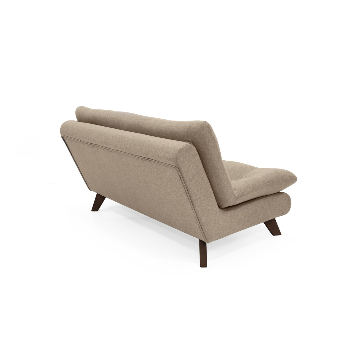 Sofá Toulouse Beige Duster y Matiz Caramelo 140x80cm de Dos Puestos sin Apoya Brazos