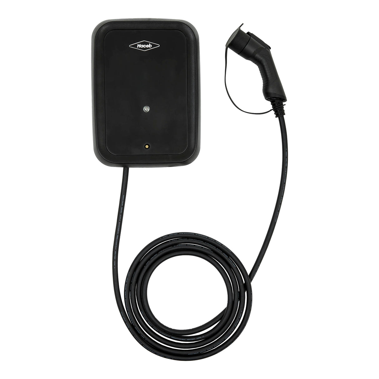 Cargador para Carros Eléctricos Haceb Tipo Europeo Negro 27.5x37.3cm Tipo 2 Nivel 2 de Punto Fijo