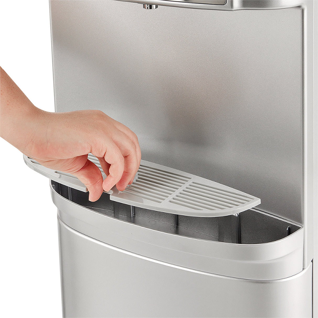 Dispensador de Agua Haceb Plateado 31x103.5cm de Piso para Botellón de 20 Litros con Tres Opciones de Temperatura
