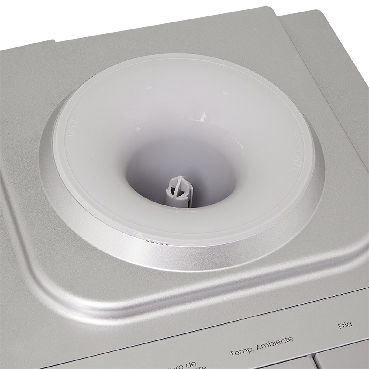 Dispensador de Agua Haceb Plateado 31x54.5cm de Mesa para Botellón de 20 Litros con Tres Opciones de Temperatura
