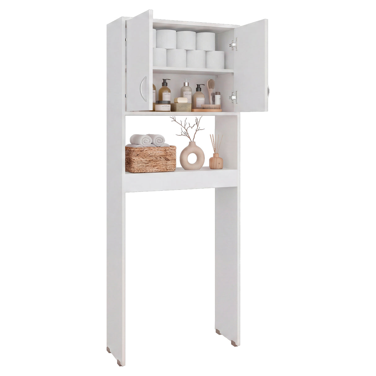 Optimizador de Baño Bath Blanco 63.1x160cm con Dos Entrepaños