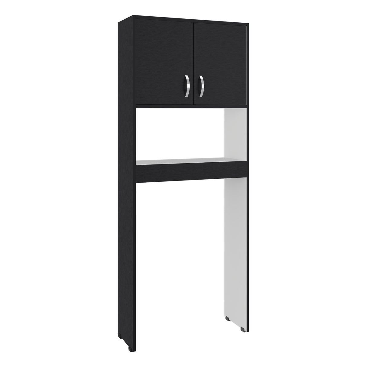 Optimizador de Baño Bath Wengue y Blanco 63.1x160cm con Dos Entrepaños