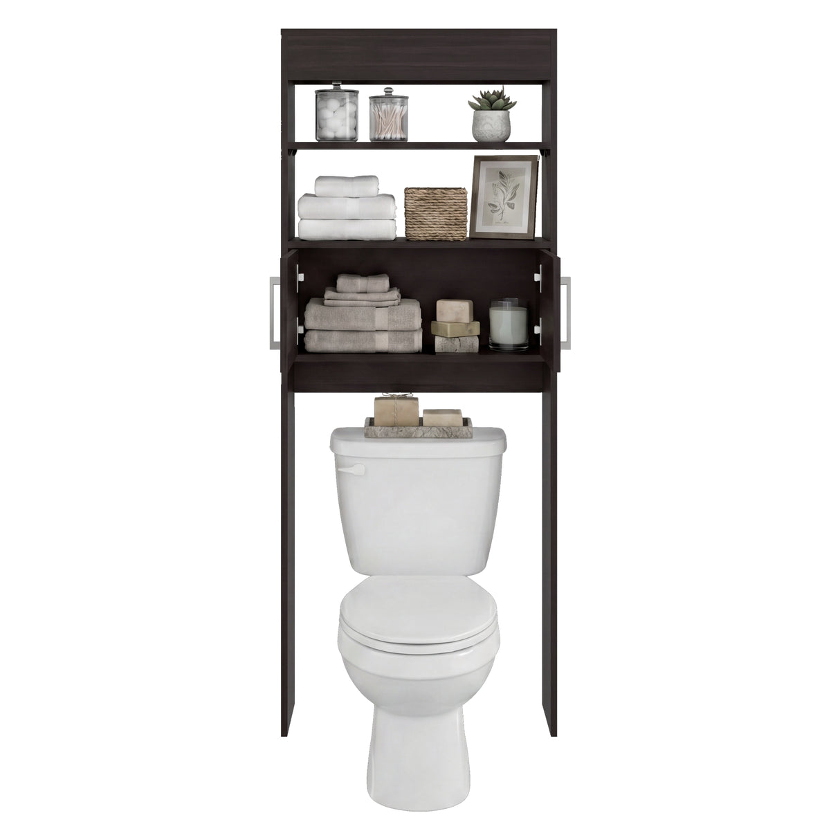 Optimizador de Baño Madrid Avellana 62.4x160cm con Un Entrepaño