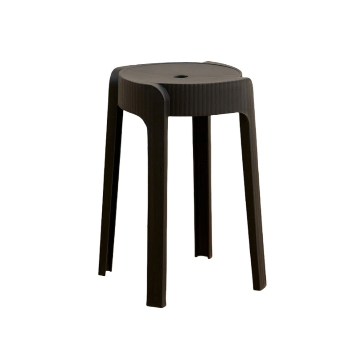 Butaco para Exteriores Maison Negro 30x45cm sin Apoya Brazos y sin Espaldar