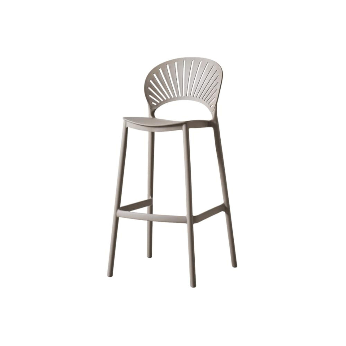 Silla Bar para Exteriores Paraiso Taupe 49x105cm sin Apoya Brazos y con Espaldar