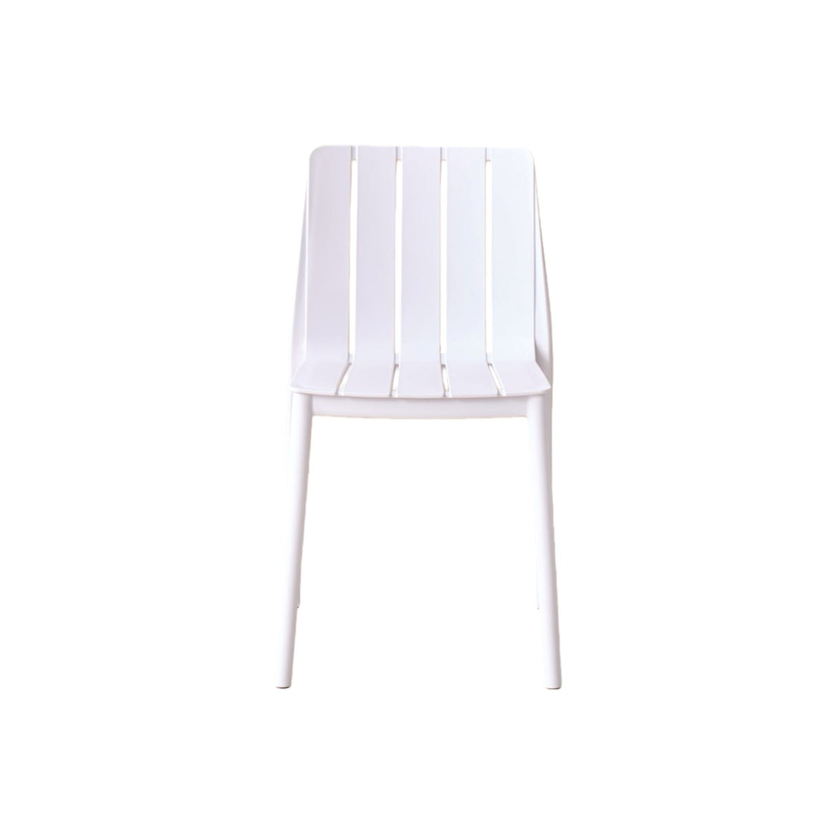 Silla para Exteriores Alice Blanco 46x80cm sin Apoya Brazos y con Espaldar