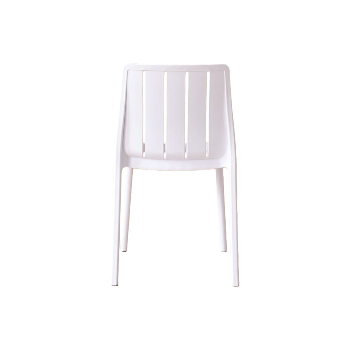 Silla para Exteriores Alice Blanco 46x80cm sin Apoya Brazos y con Espaldar