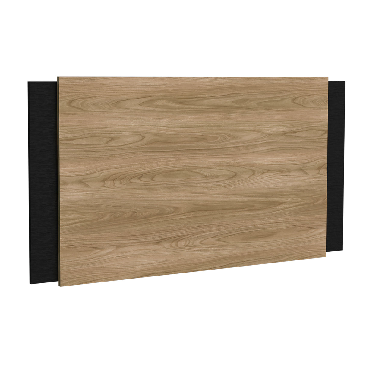 Cabecero Ajustable Neuss Fresno y Wengue 200x72.3cm para Cama Queen