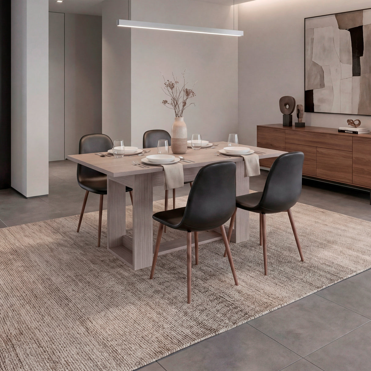 Mesa de comedor Volterra Positano 160x74cm Rectangular de Cuatro Puestos sin Sillas