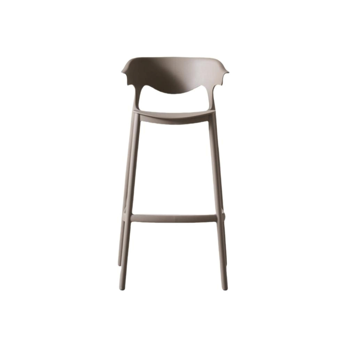 Silla Bar para Exteriores Elena Taupe 49x99cm sin Apoya Brazos y con Espaldar