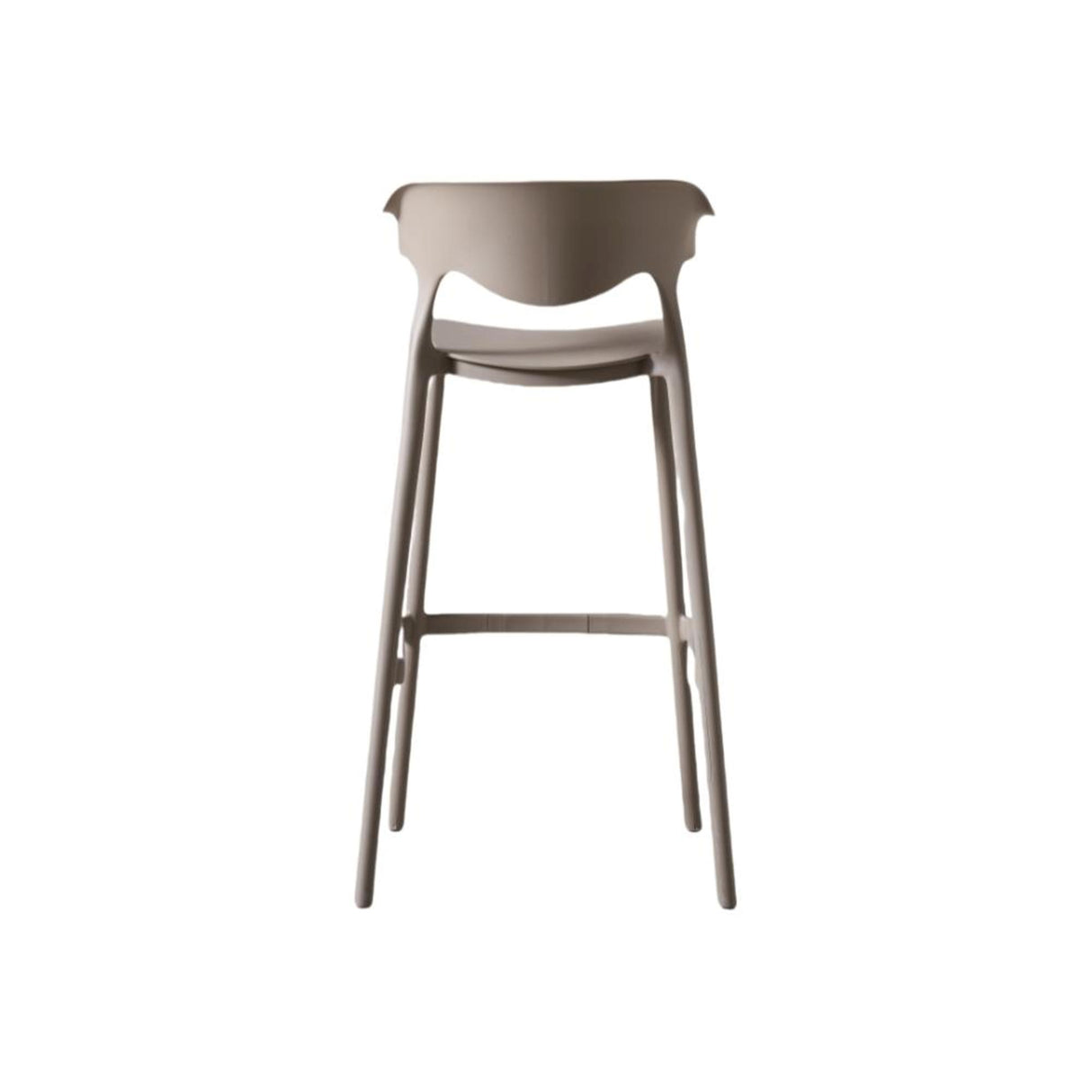 Silla Bar para Exteriores Elena Taupe 49x99cm sin Apoya Brazos y con Espaldar