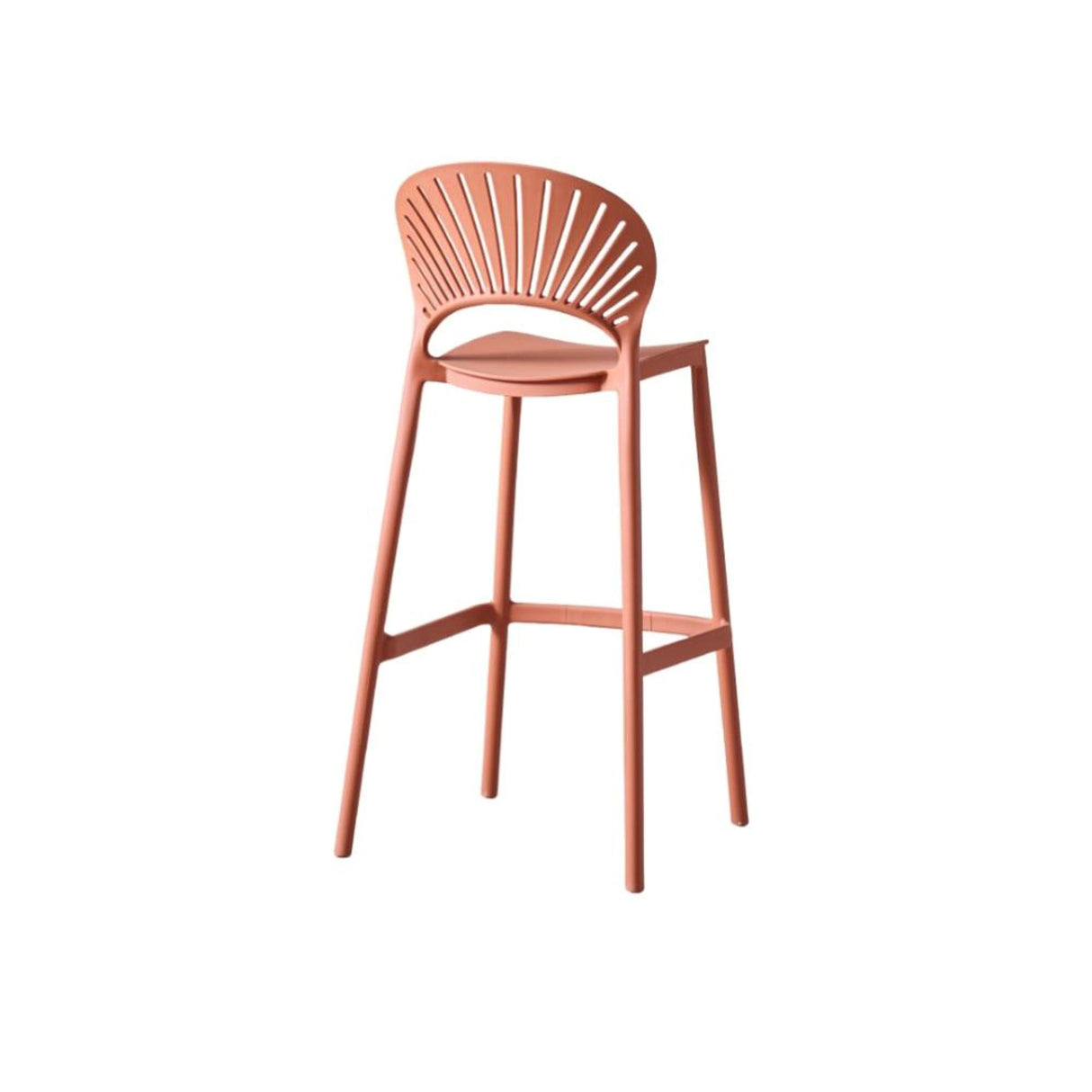 Silla Bar para Exteriores Paraiso Terracota 49x105cm sin Apoya Brazos y con Espaldar